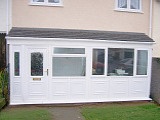 White uPVC Lean to